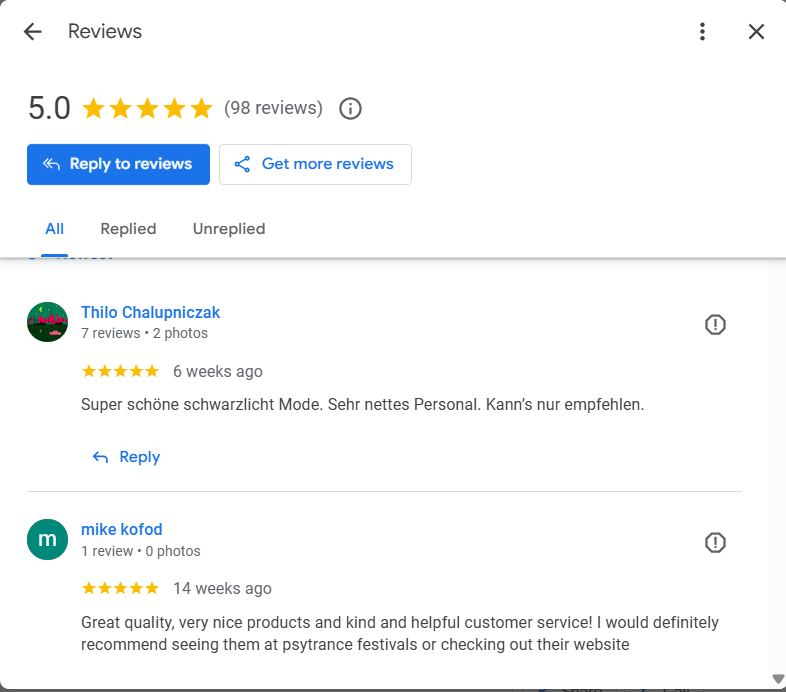 Review Google Business Profile - Condor Pasa